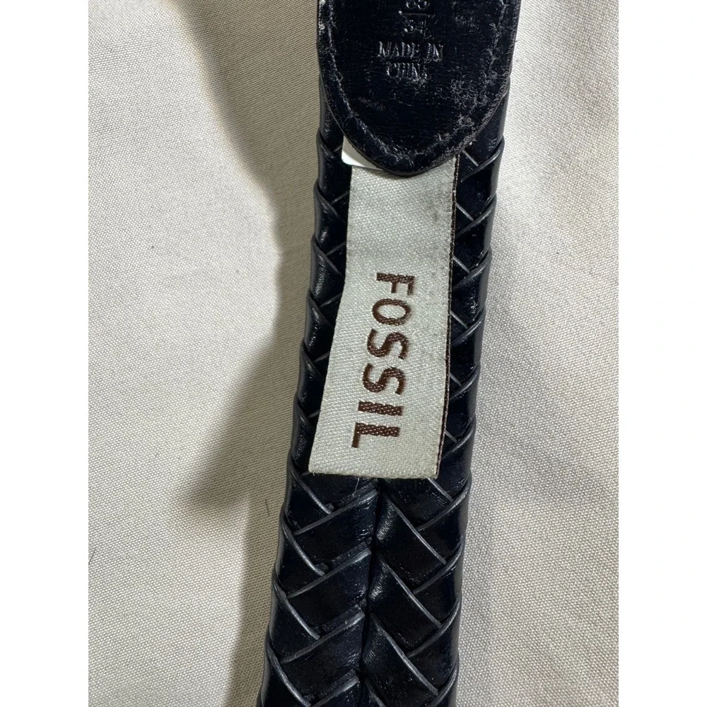 Fossil braided leather